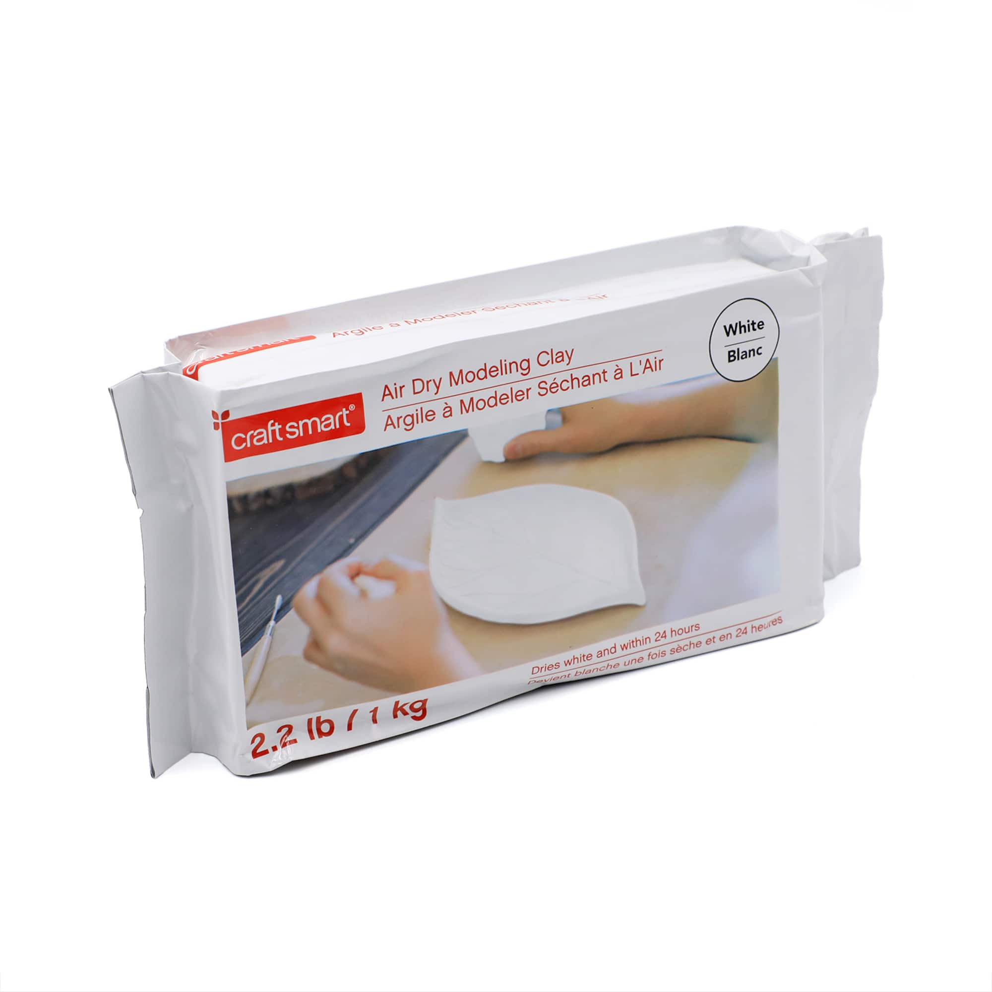6 Pack: 2.2lb. White Air Dry Modeling Clay by Craft Smart®